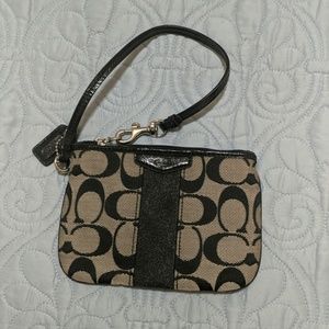 Coach logo design wristlet
